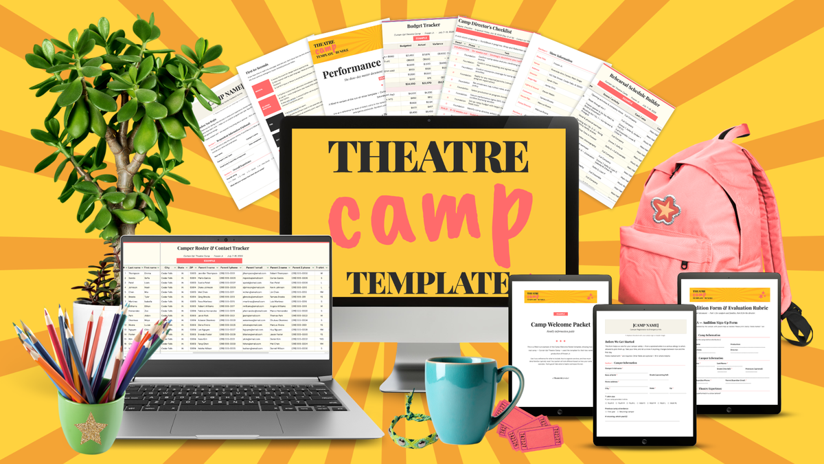 Theater Camp Template Bundle