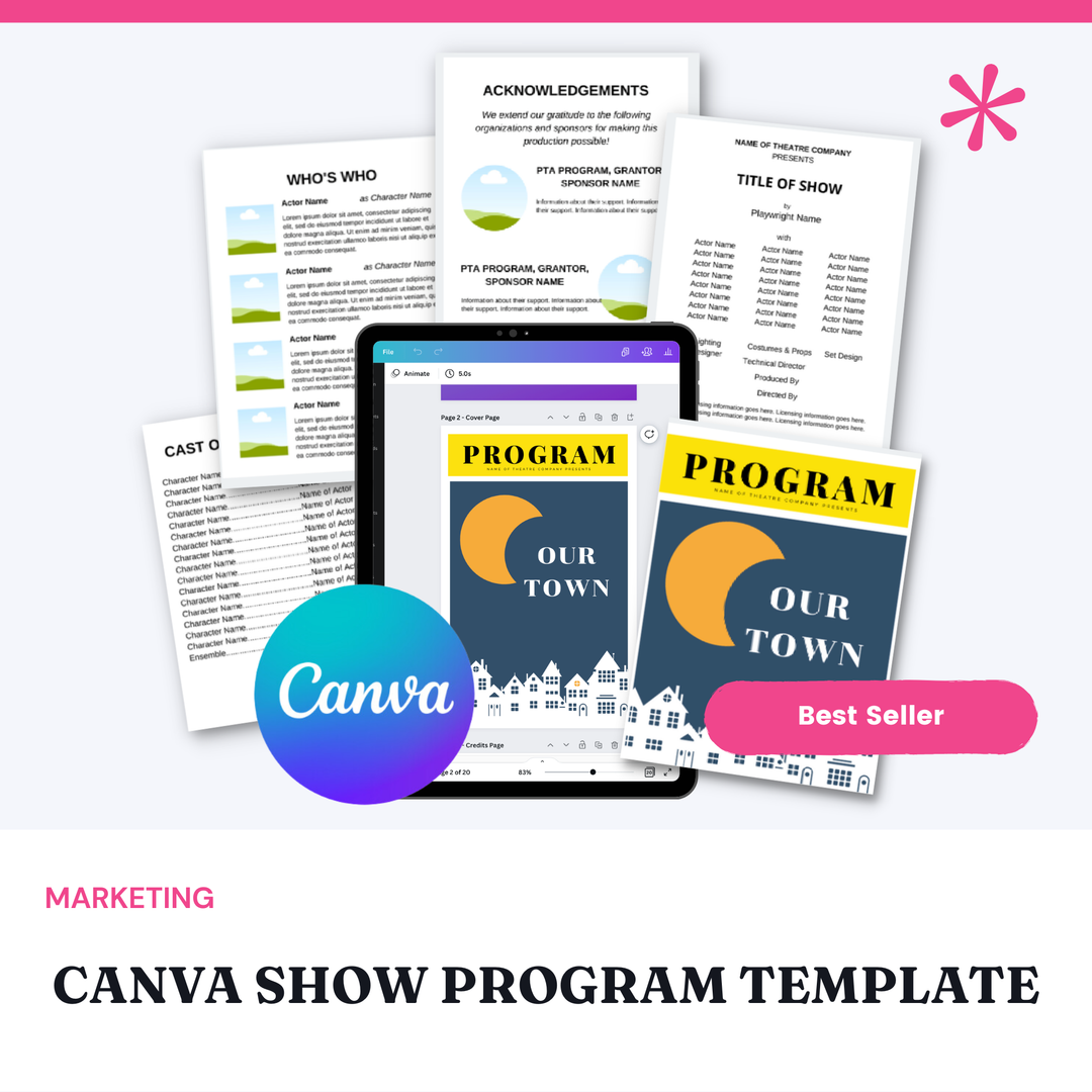 Canva Show Program Template