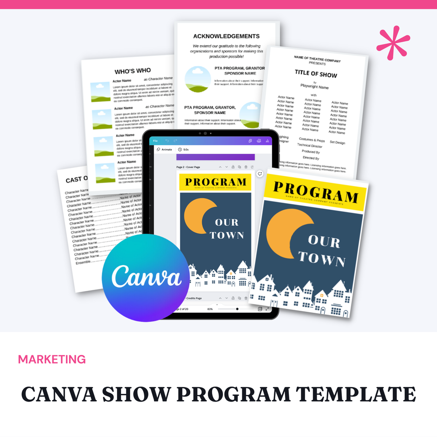 Canva Show Program Template