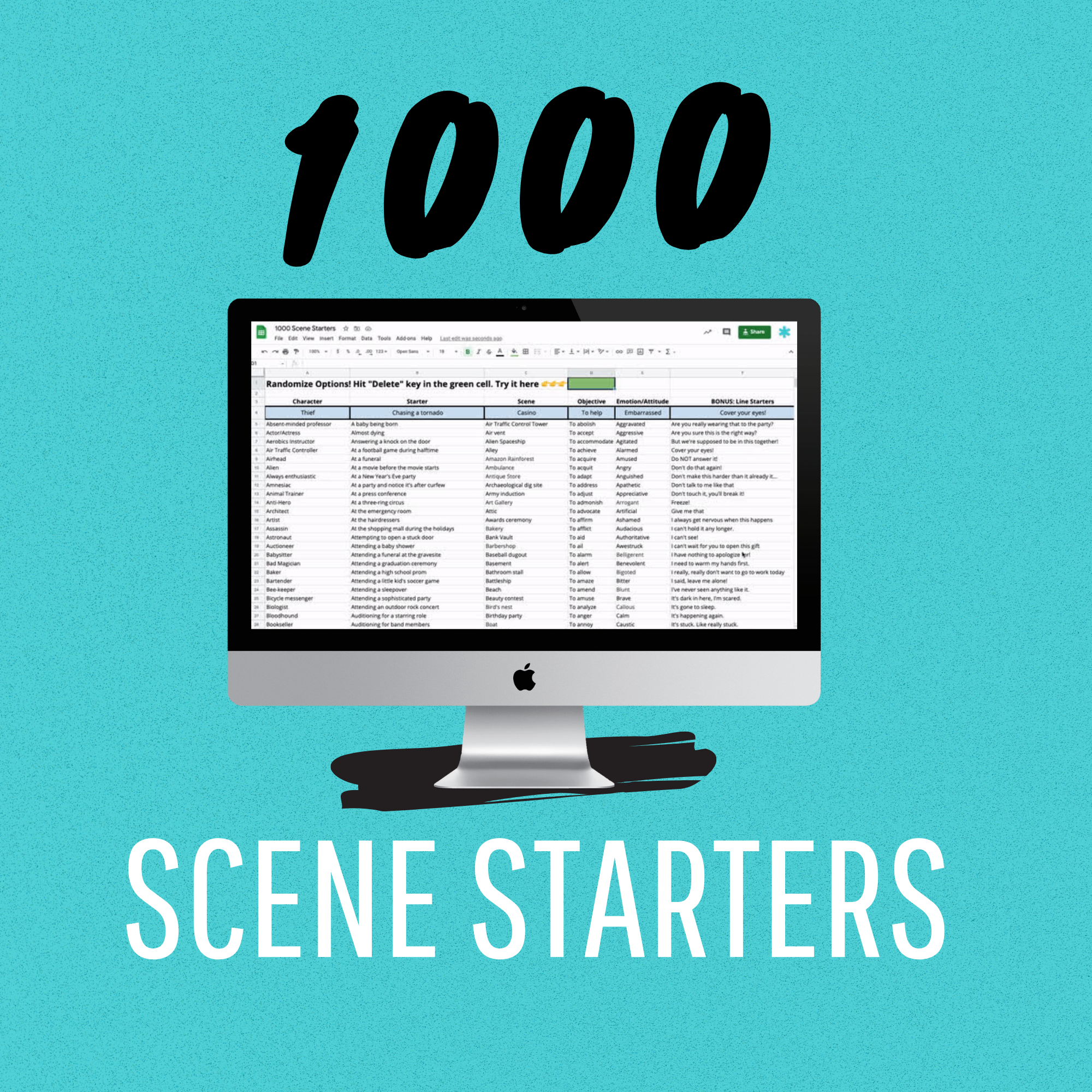 1000 Scene Starters